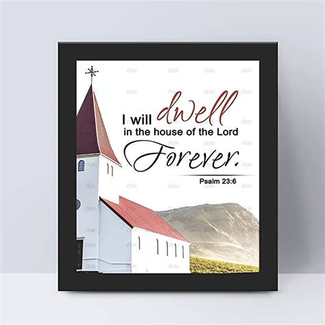 I Will Dwell In The House Of The Lord Forever Psalm 236 Black 8