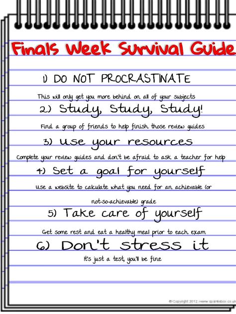 Finals Week Survival Guide The Eagle Way