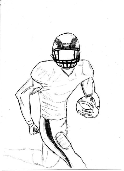 Football Player Sketch By Nikew On Deviantart