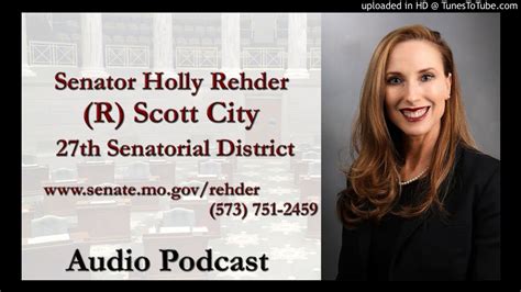 Audio Missouri Sen Holly Rehders Podcast For The Week Of April 19