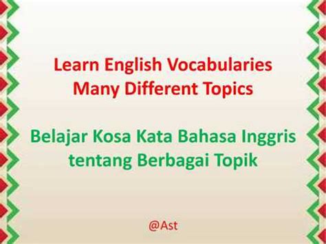 Even though i can't help you in learning indonesian directly. #kosakatabahasainggris #kosakata 101 Kosa Kata Bahasa ...