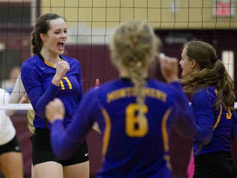 Volleyball Montgomery Pulls Out Five Set Win Over Magnolia West