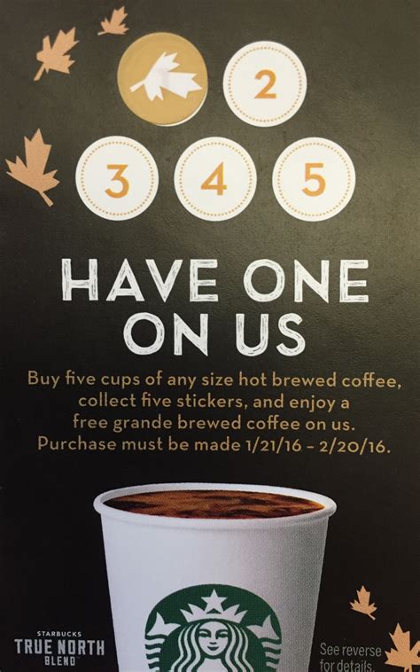 The cornerstone of starbucks ethical sourcing approach to buying coffee is coffee and farmer equity (c.a.f.e.) practices. Starbucks Canada Stickers: Buy 5 Cups of Coffee, Get 1 ...