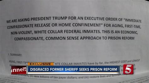 Former Sheriff Robert Arnold Seeks Prison Reform