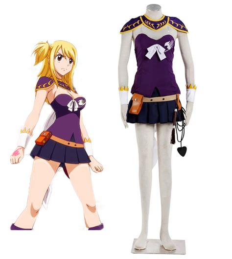 Fairy Tail Anime Lucy Cosplay Costume