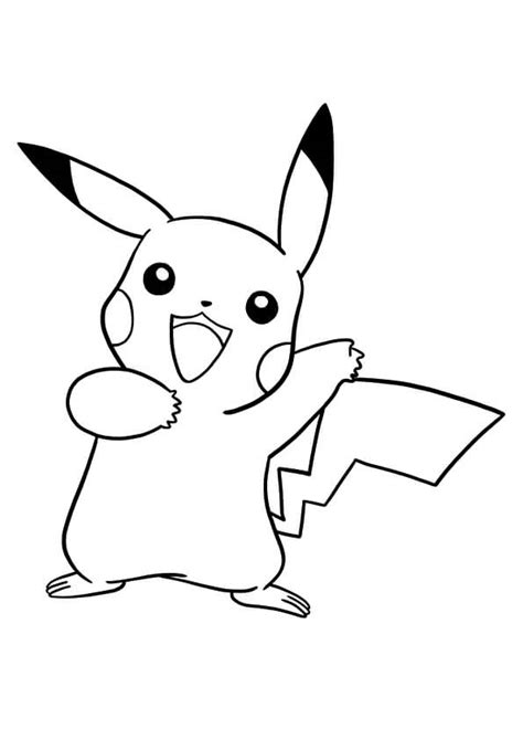 Pokemon Pikachu Para Colorir Imprimir E Desenhar Colorir Me