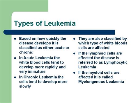 Leukemia Leukemia About The Disease L Leukemia Lymphoma