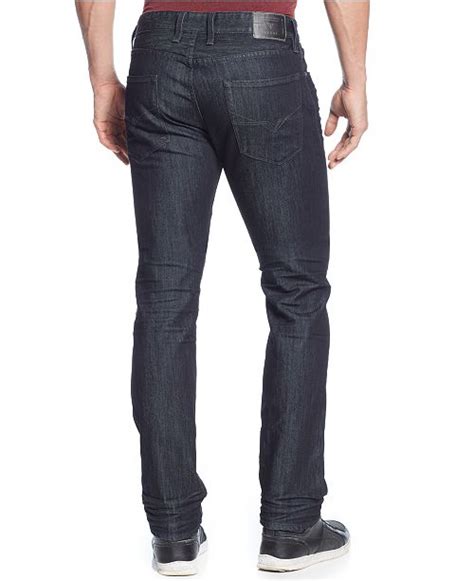 Guess Mens Slim Straight Fit Smokescreen Wash Stretch Jeans Jeans