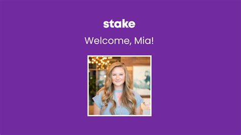 Stake 5 Questions With Mia Hurley Customer Success Manager