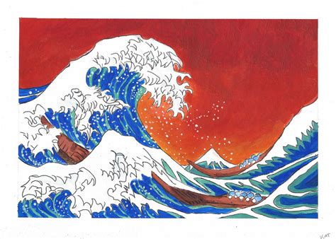 the great wave off kanagawa by urbancowfitters on DeviantArt gambar png