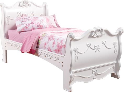 See more ideas about disney princess bedding, kids bedding, disney princess bedroom. Disney Princess White 3 Pc Full Sleigh Bed | Twin sleigh ...