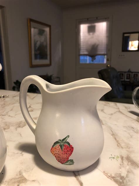 McCoy Pottery 2 Pitchers Strawberry Theme No Chips | Etsy