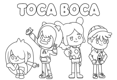 Toca Boca Life World Coloring Book To Print And Online
