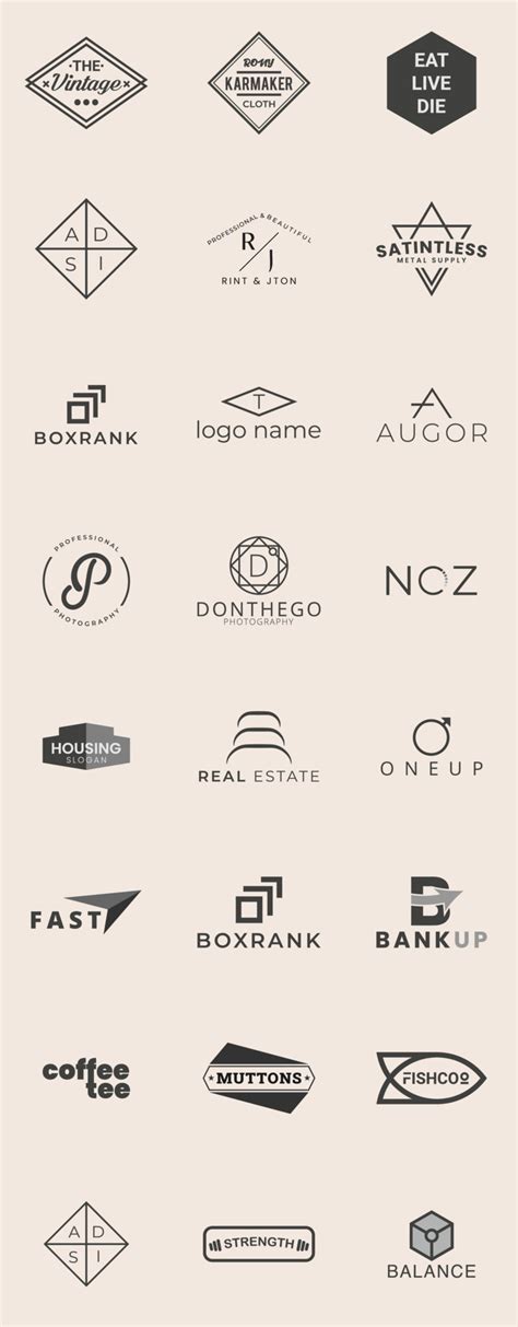 minimal logo design collections concepts simple and minimalist logo bundle logos and favicon