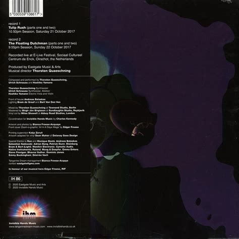 Tangerine Dream The Sessions Ii Purple Vinyl Edition Vinyl 2lp