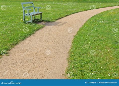 Bench With Footpath Stock Photo Image Of Walkway Scene 14564876