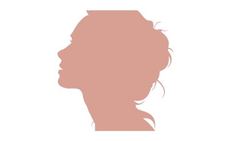 Silueta De Rostro De Mujer Png Transparent Png Download