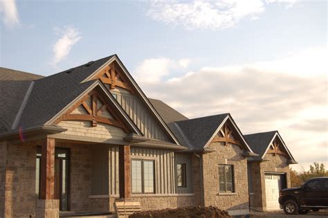 Gable Trusses Stoney Creek Rustic Exterior Toronto By Tfsinc