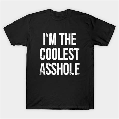 the coolest asshole im an asshole t shirt teepublic