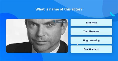 What Is Name Of This Actor Trivia Questions Quizzclub