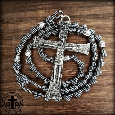 Outdoor and sporting goods company. y- Knotted Combat Paracord Rosary Samples Rugged Rosaries®