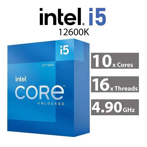 Intel Core I5 12600k Alder Lake 10 Core 370ghz Lga1700 125w
