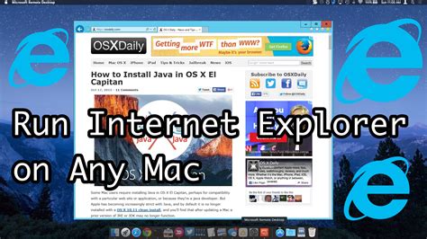 How To Use Internet Explorer 11 In Mac Os X The Easy Way