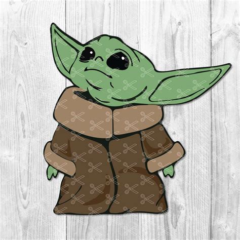 Svg Files Star Wars Print Svg Baby Yoda Svg Baby Yoda On Board Clipart Cricut Silhouette Cut