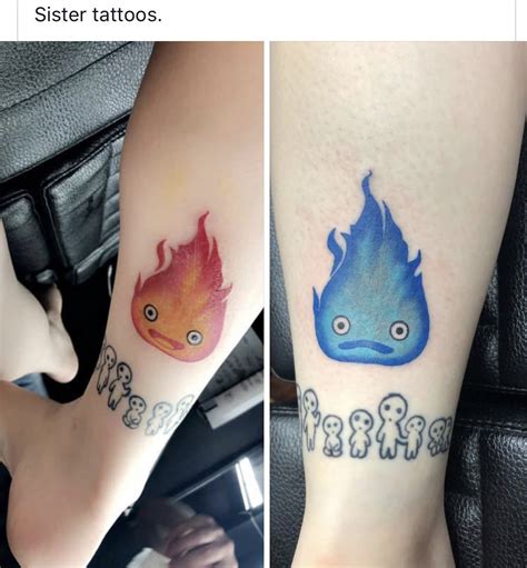 Calcifer Tattoo Howls Moving Castle Matching Tattoos Body Art