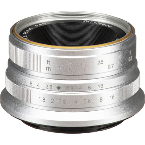 7artisans 25mm F18 Manual Focus Lens Fuji X Silver