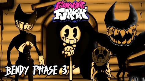 Vs Bendy Inkwell Hell Phase 3 Fnf Modhard Bendy And The Ink