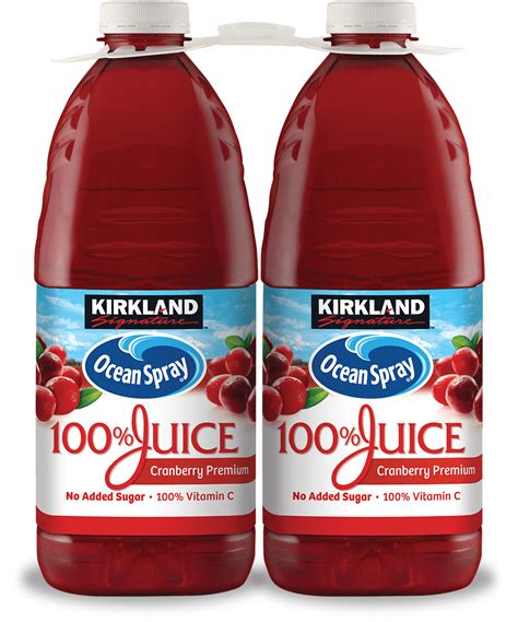 Kirkland Signature Ocean Spray Cranberry Premium 100 Juice