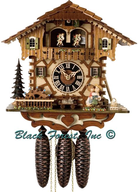 86200t Hones 8 Day Real Water Wheel Cuckoo Clock