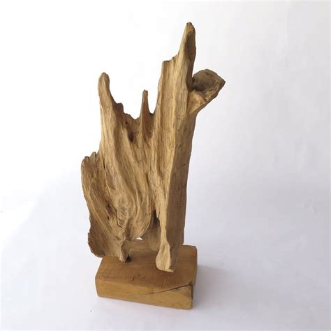 Driftwood On Stand Driftwood Sculpture Driftwood Art Driftwood Decor
