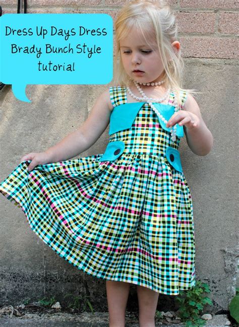 Sew Easy Being Green Dress Up Days Dress Brady Bunch Style Tutorial