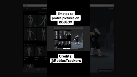Emotes As Profile Pictures Roblox Youtube