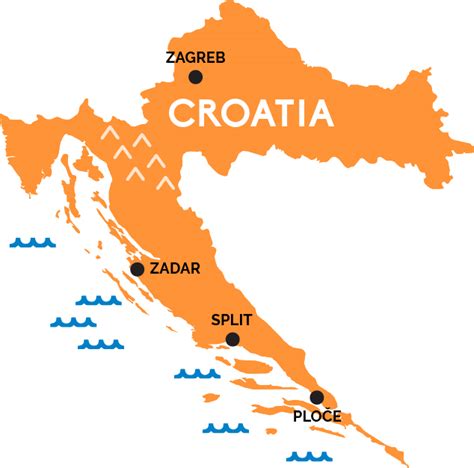 With over 1000 islands off the croatia coast (1245 to be exact), it can be overwhelming to. Map of Croatia | RailPass.com