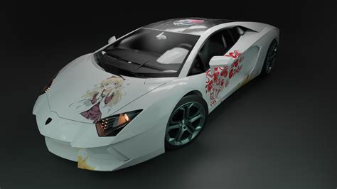 Artstation Anime Skin Lamborghini Aventador Resources