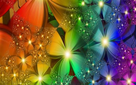 Rainbow Flowers Wallpapers Wallpaper Cave