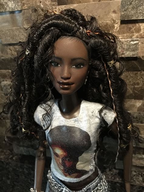 Beautiful Barbie Dolls Black Doll Natural Hair Doll