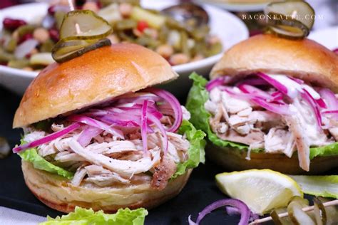 Unfortunately, the chicken itself was practically unnoticeable. Shredded Chicken Sandwiches with Sweet Red Onions ...