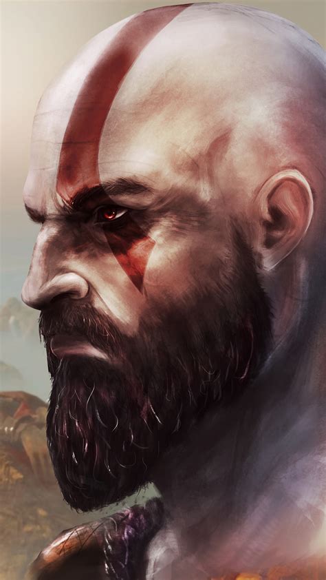 2160x3840 Kratos In God Of War Art Sony Xperia Xxzz5 Premium Hd 4k