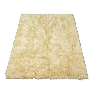 Walk On Me Ivory 3 Ft X 5 Ft Faux Fur Area Rug Luxuriously Soft And