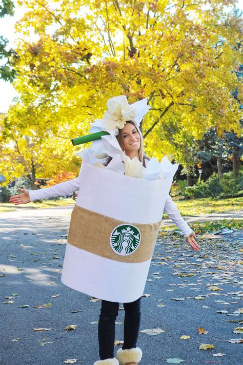 how to make a starbucks drink costume sparkleshinylove diy cute halloween costumes