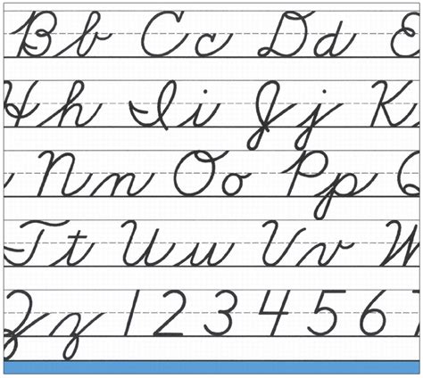 Practice u and when you have mastered it you will have all you need to move on to i j m n r v w y. 5 Best Images of Free Letter Printable Cursive Alphabet ...