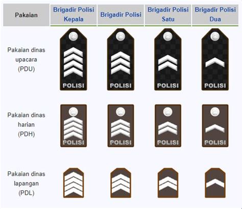 Urutan Pangkat Polisi Dari Perwira Bintara Sampai Tamtama