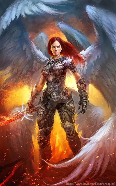 Angel Of Wrath By Artispixel On Deviantart