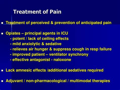 Ppt Pain Relief And Sedation In The Intensive Care Unit Powerpoint