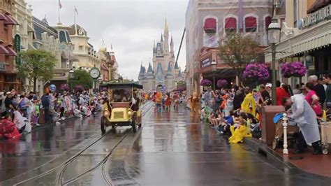 Rainy Day Cavalcade Magic Kingdom Walt Disney World Resort Youtube