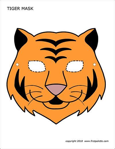 Pin By Hubaye On Asher Tiger Mask Template Tiger Mask Printable